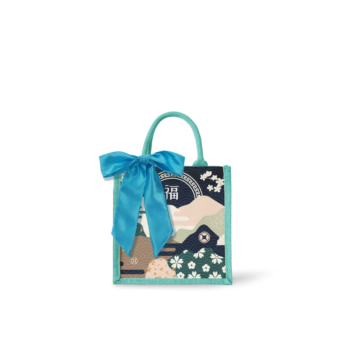 Fortune Garden (Navy Design) Tote Bag