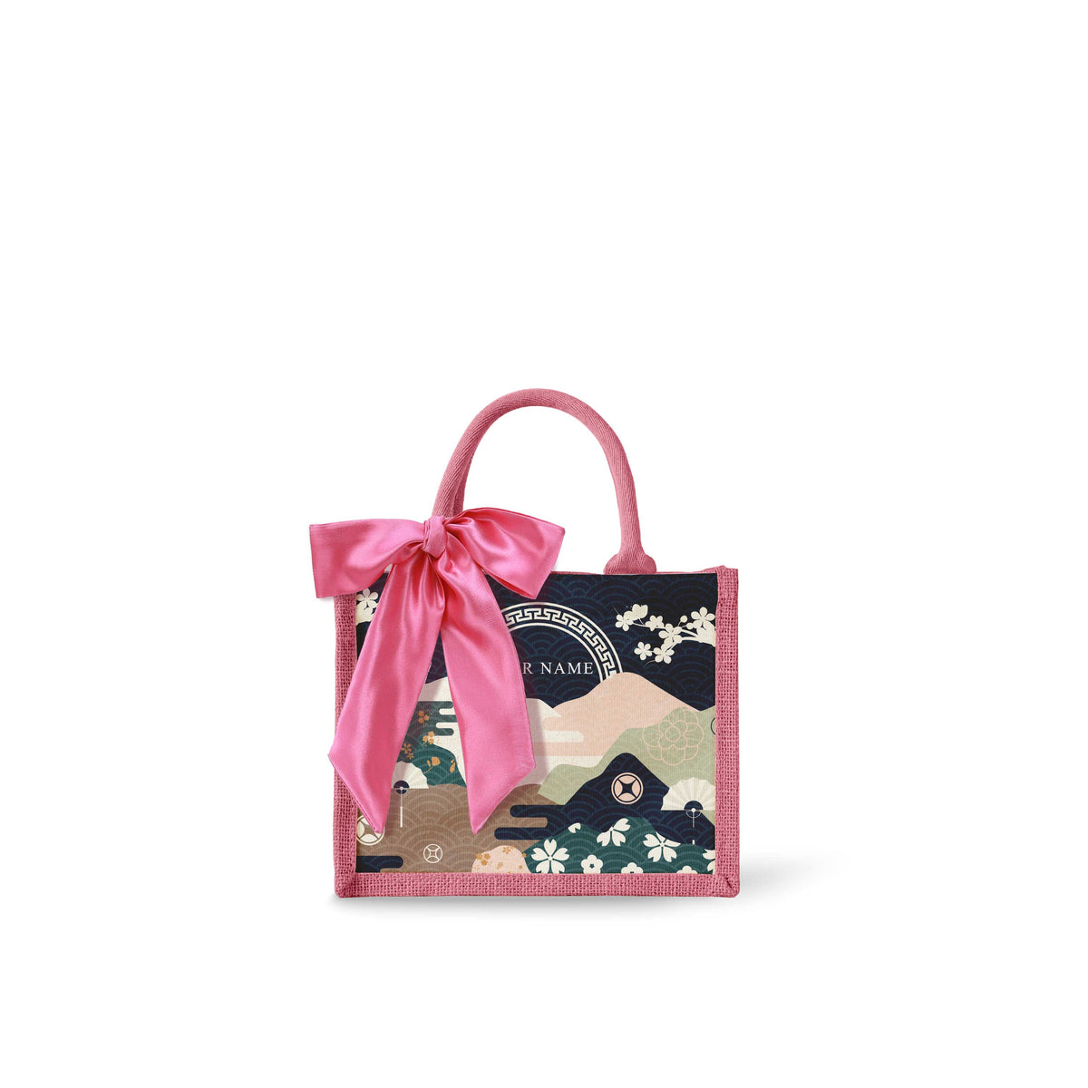 Fortune Garden (Navy Design) Tote Bag
