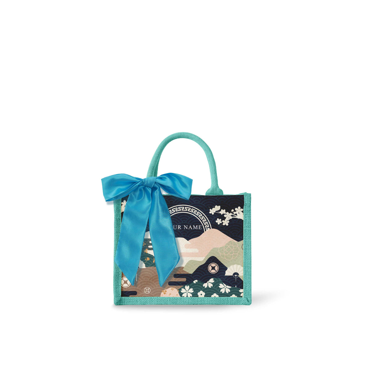Fortune Garden (Navy Design) Tote Bag