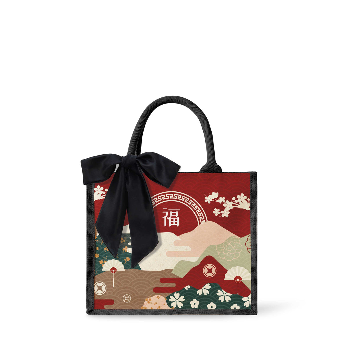 Fortune Garden (Red Design) Tote Bag