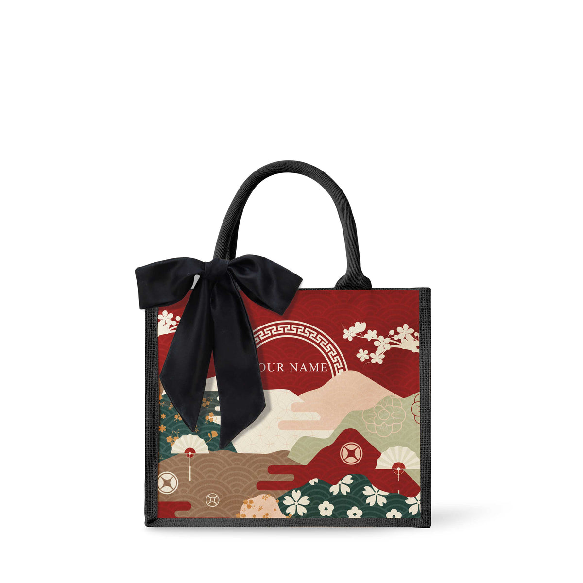 Fortune Garden (Red Design) Tote Bag