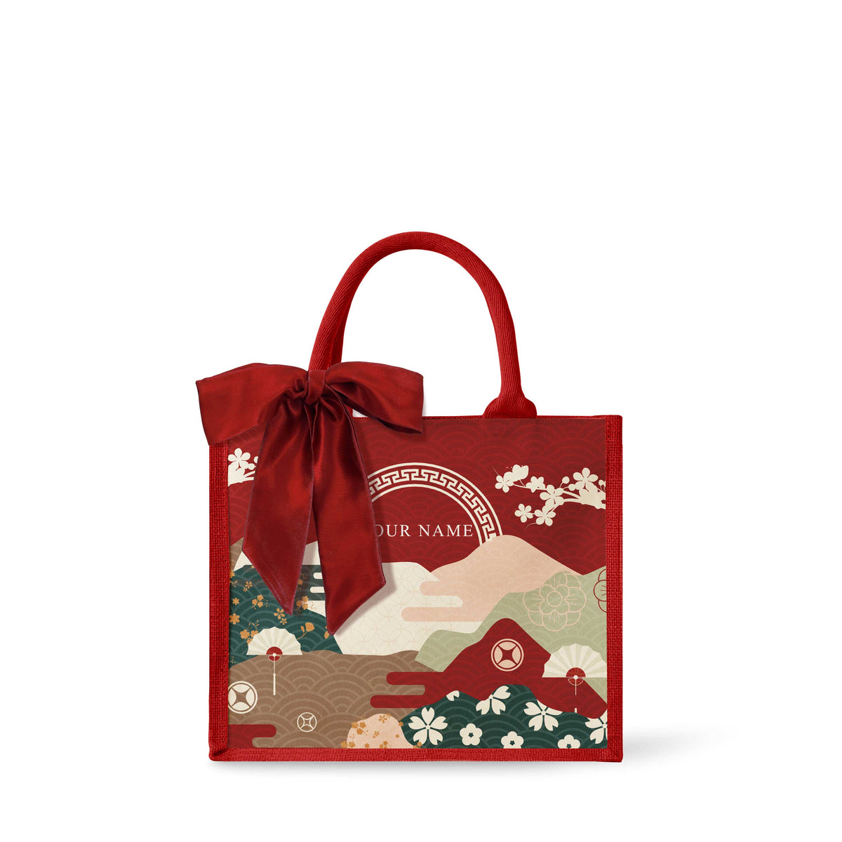 Fortune Garden (Red Design) Tote Bag