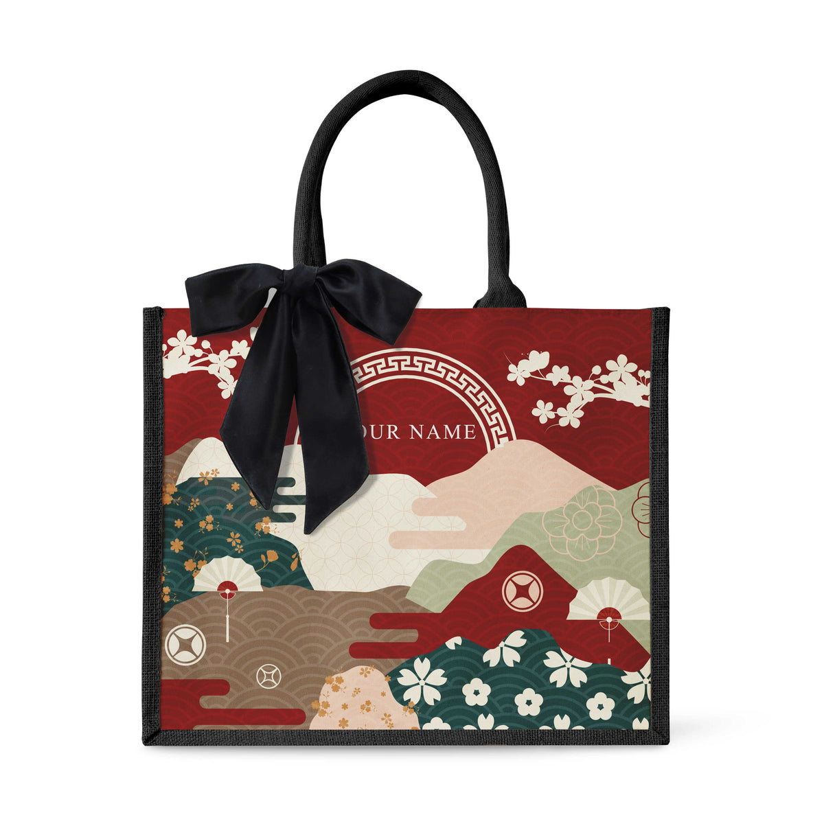 Fortune Garden (Red Design) Tote Bag
