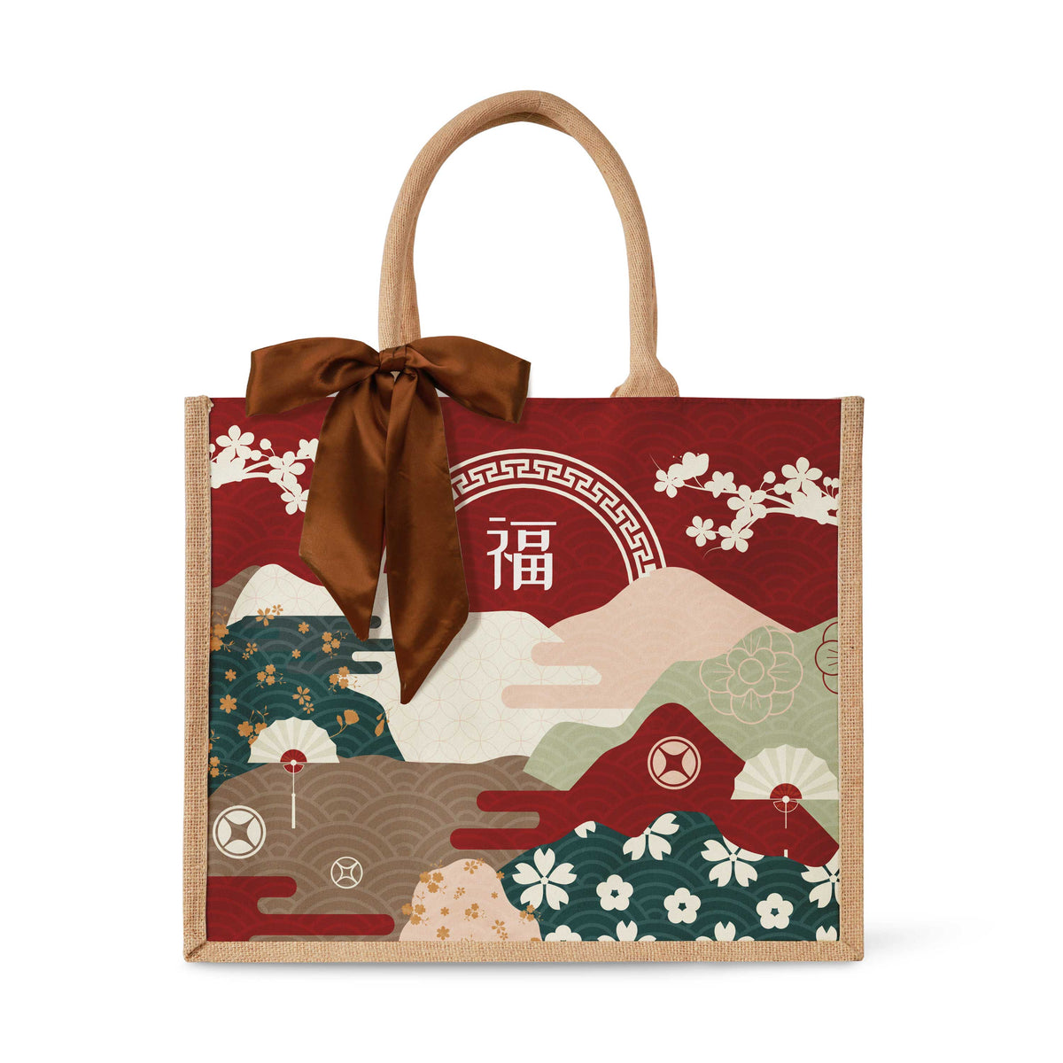 Fortune Garden (Red Design) Tote Bag