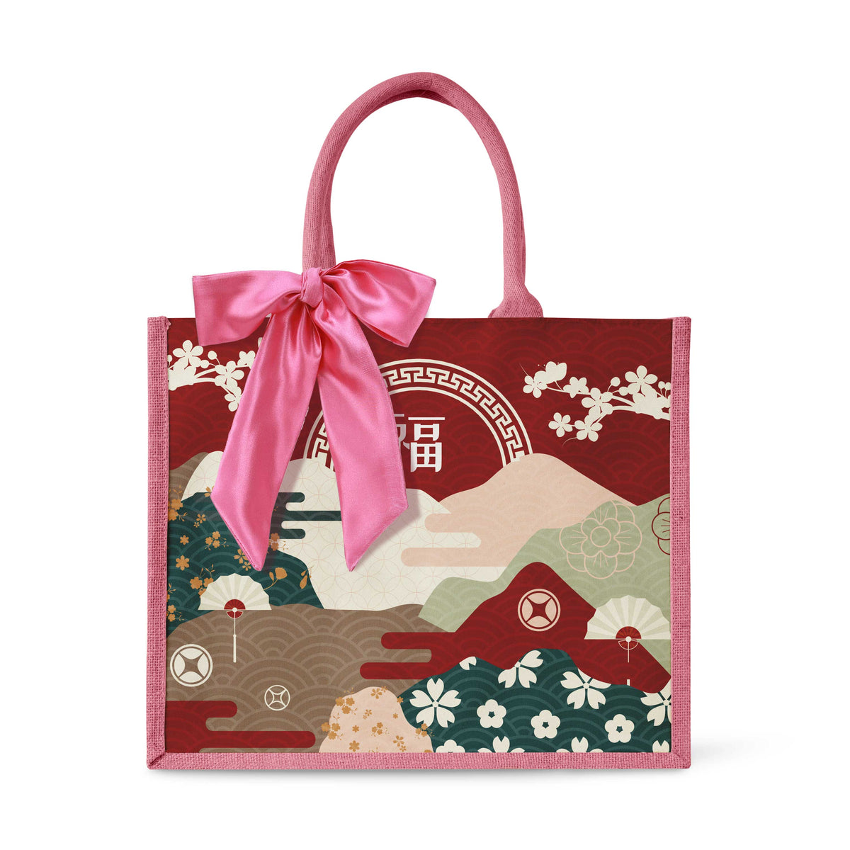 Fortune Garden (Red Design) Tote Bag