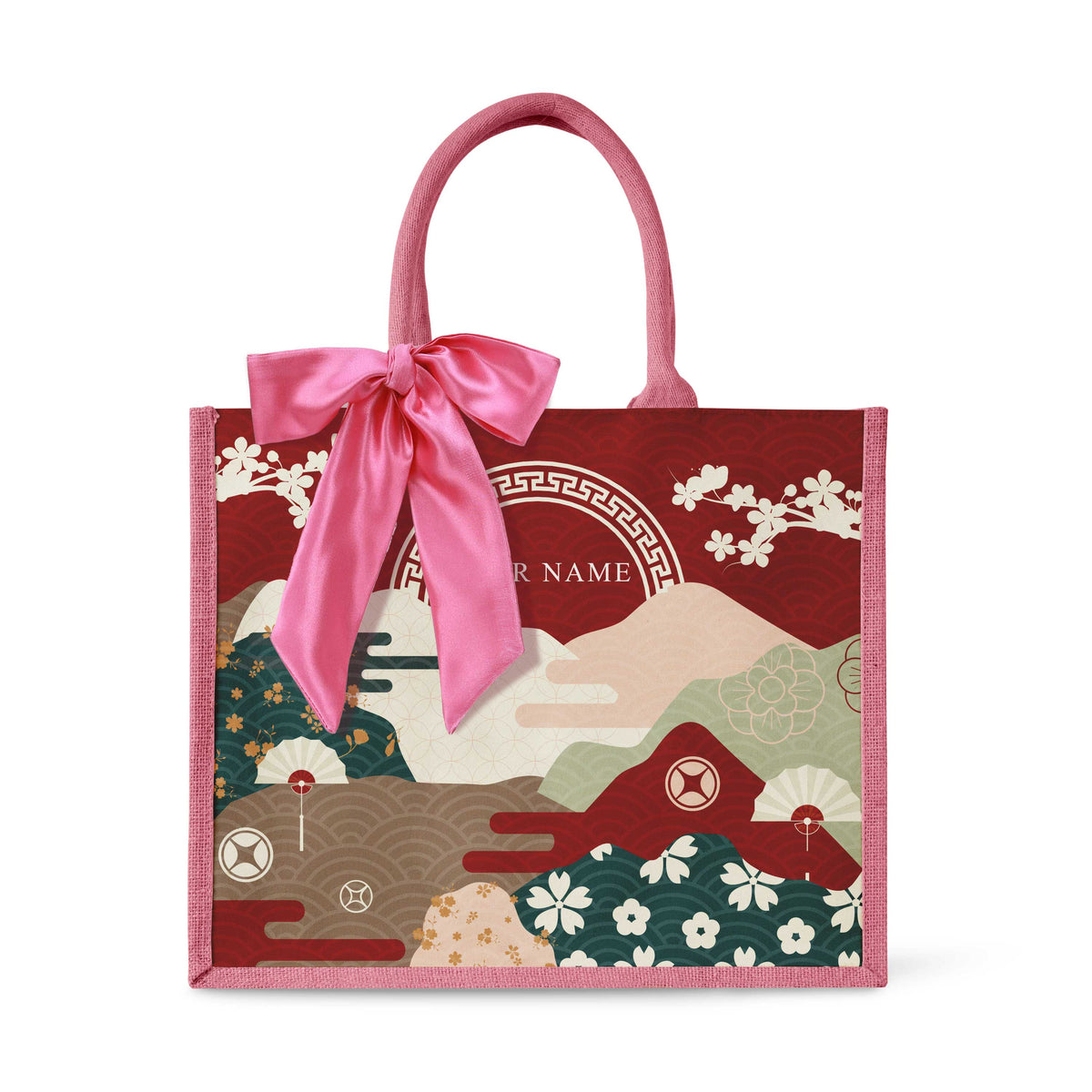 Fortune Garden (Red Design) Tote Bag