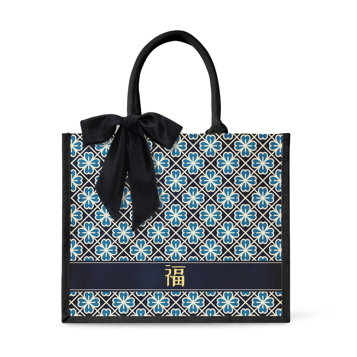 Lucky Jade (Navy Design) Tote Bag