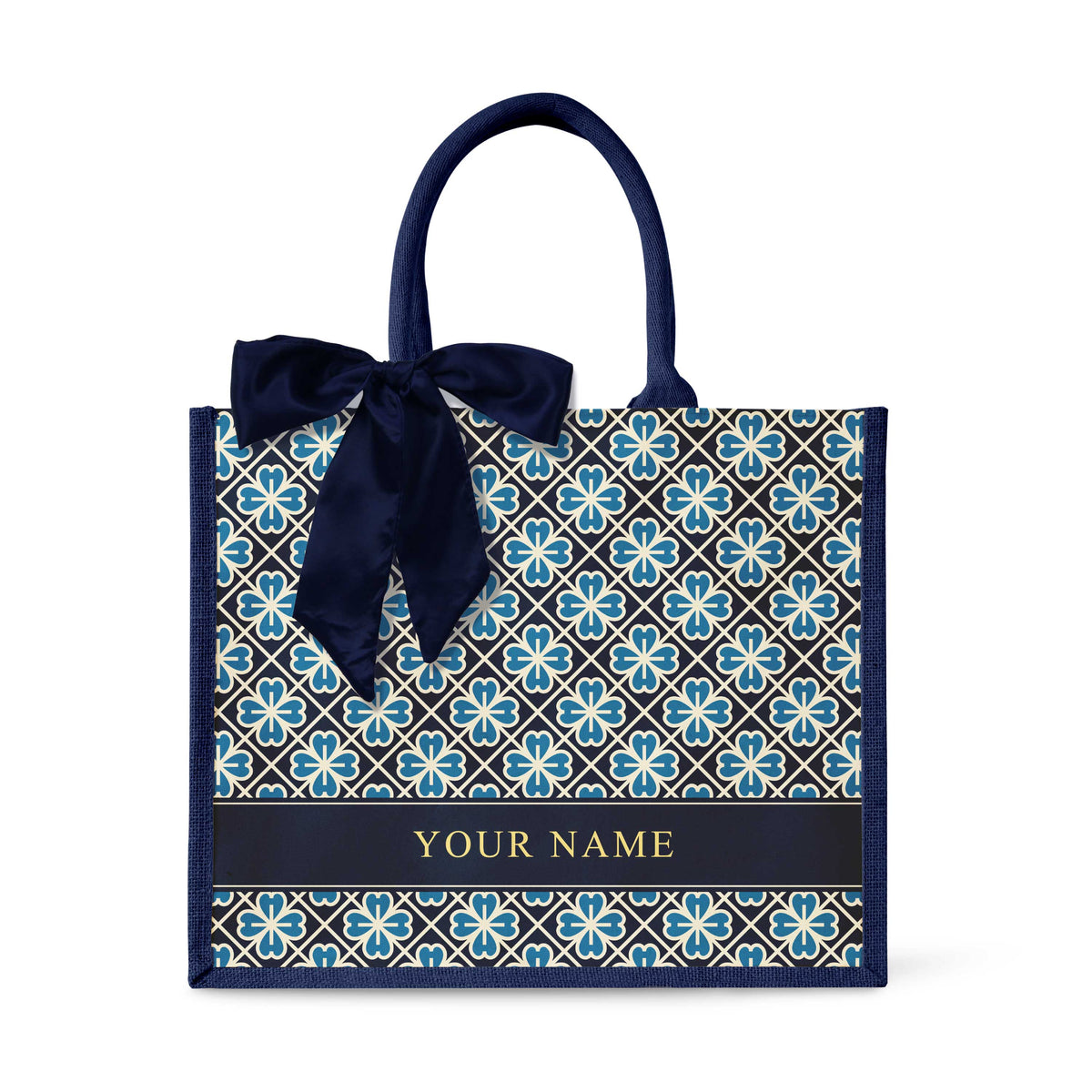 Lucky Jade (Navy Design) Tote Bag