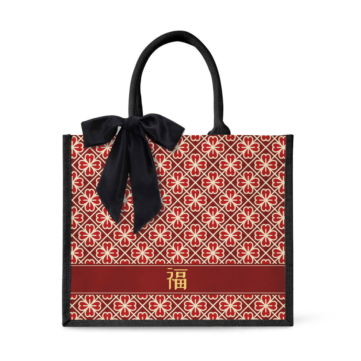 Lucky Jade (Red Design) Tote Bag