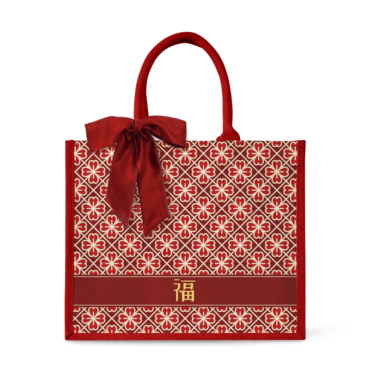 Lucky Jade (Red Design) Tote Bag