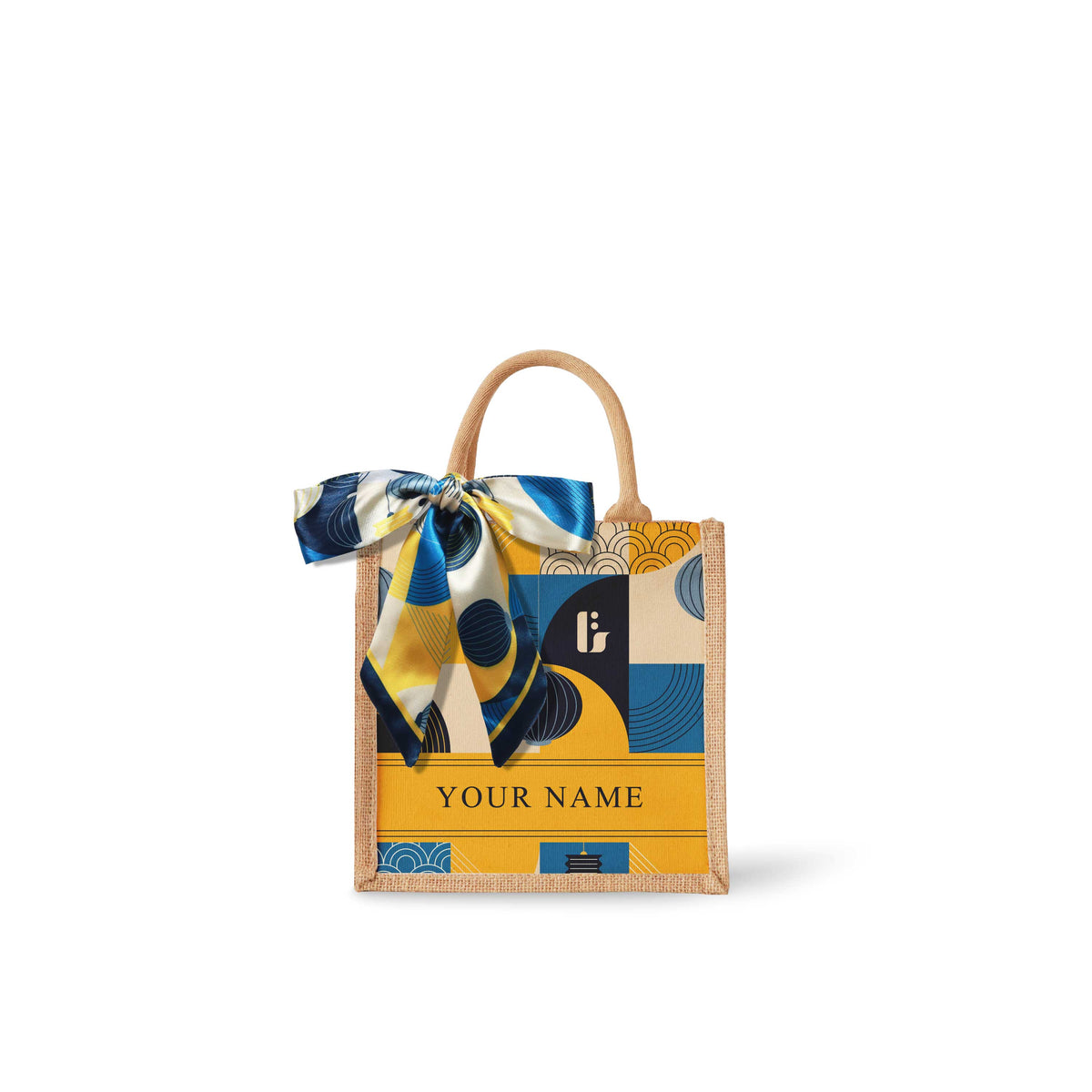 Lunar Blessing (Navy Design) Tote Bag