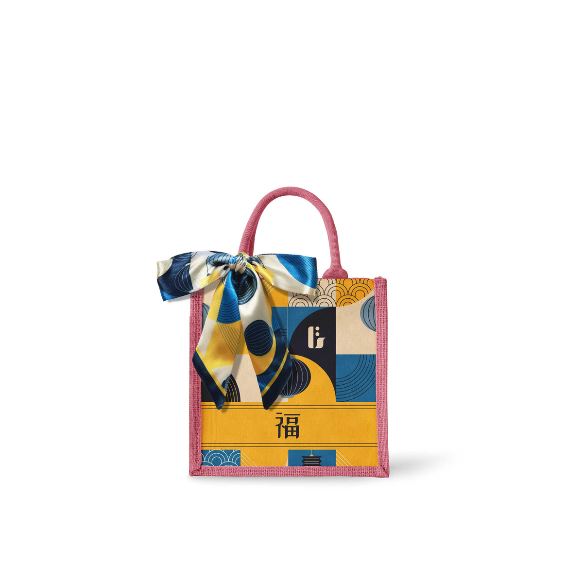 Lunar Blessing (Navy Design) Tote Bag