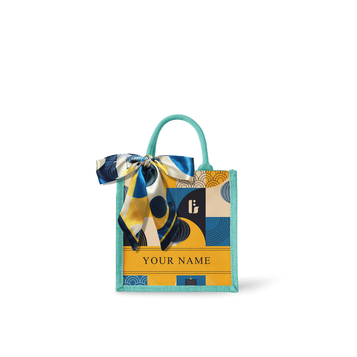 Lunar Blessing (Navy Design) Tote Bag