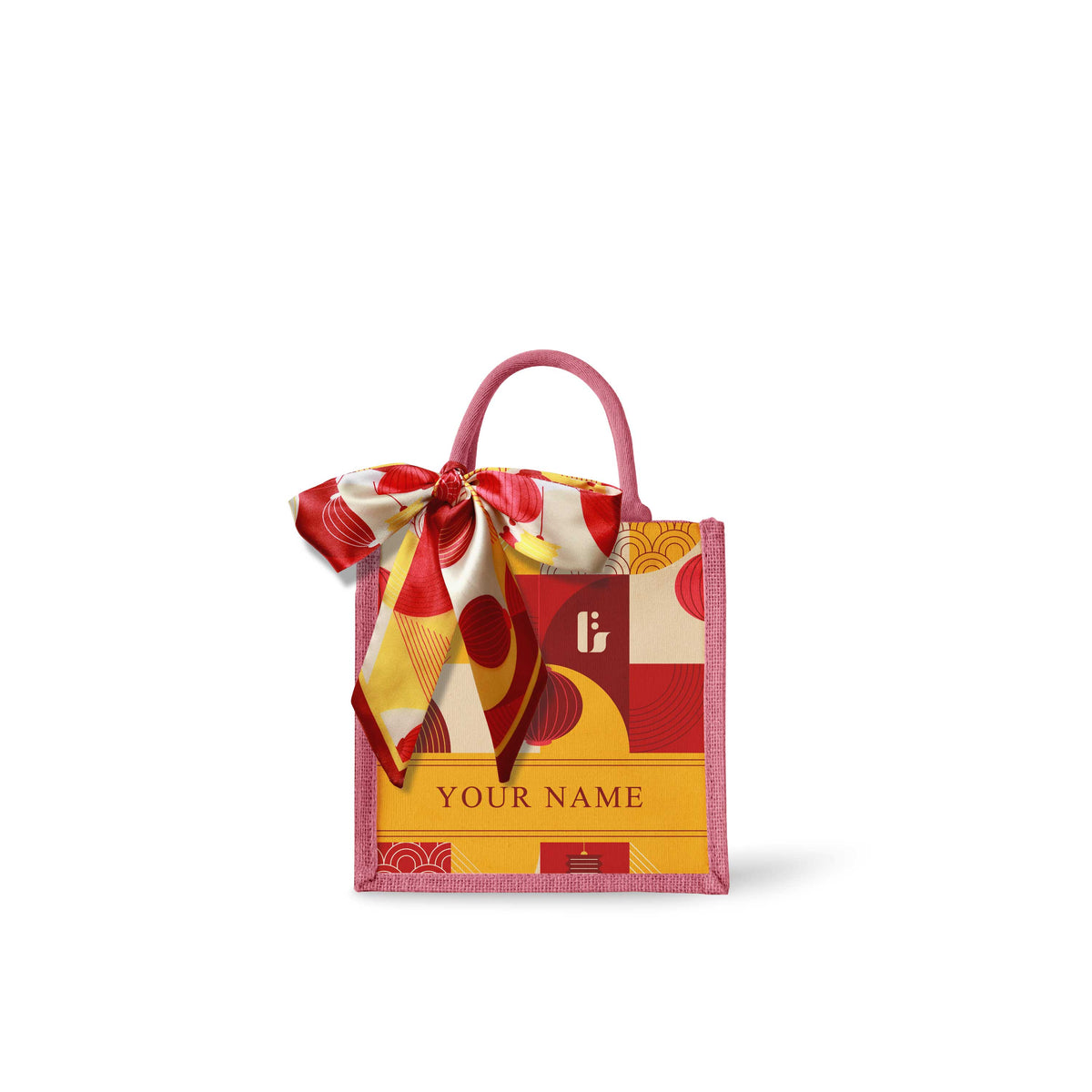 Lunar Blessing (Red Design) Tote Bag