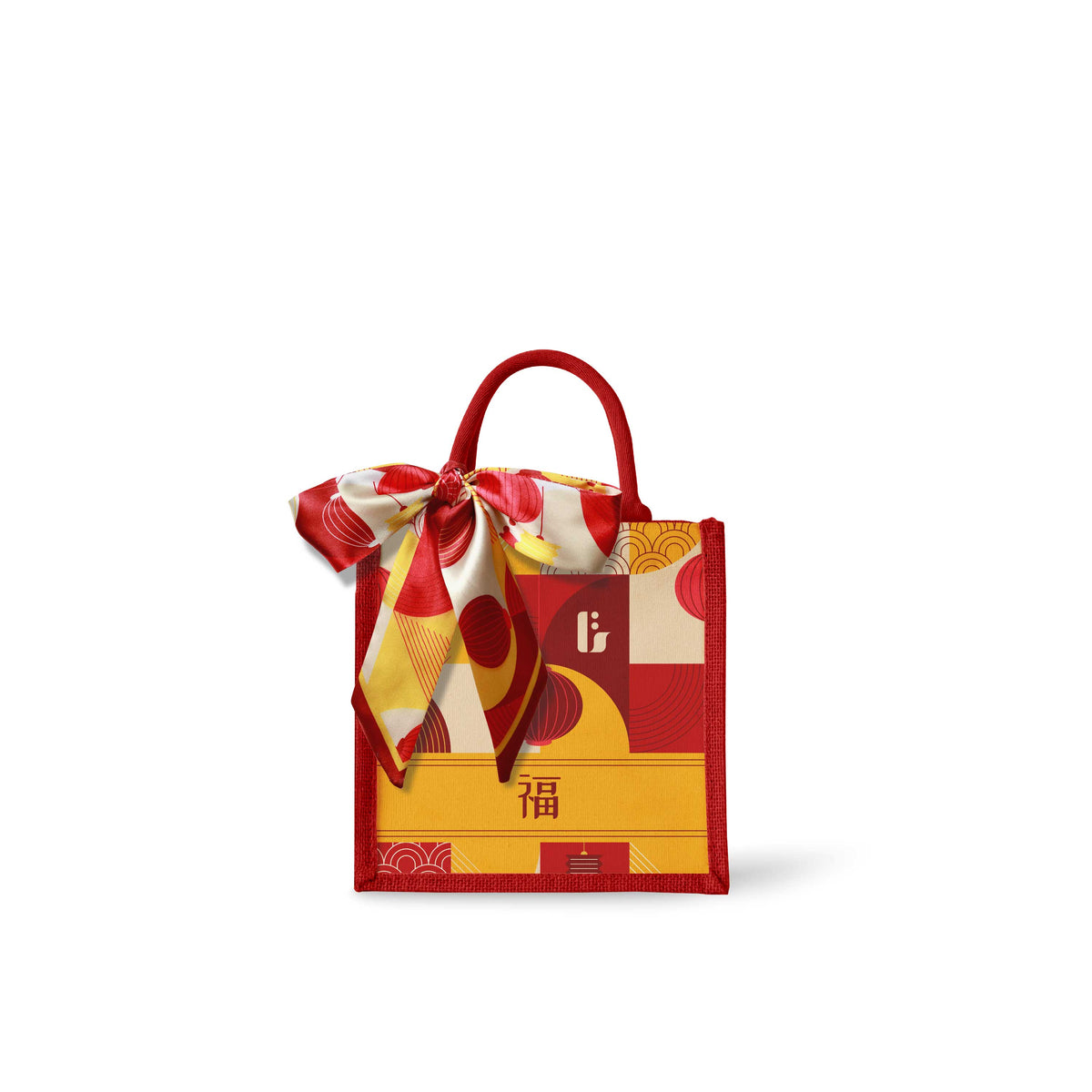 Lunar Blessing (Red Design) Tote Bag
