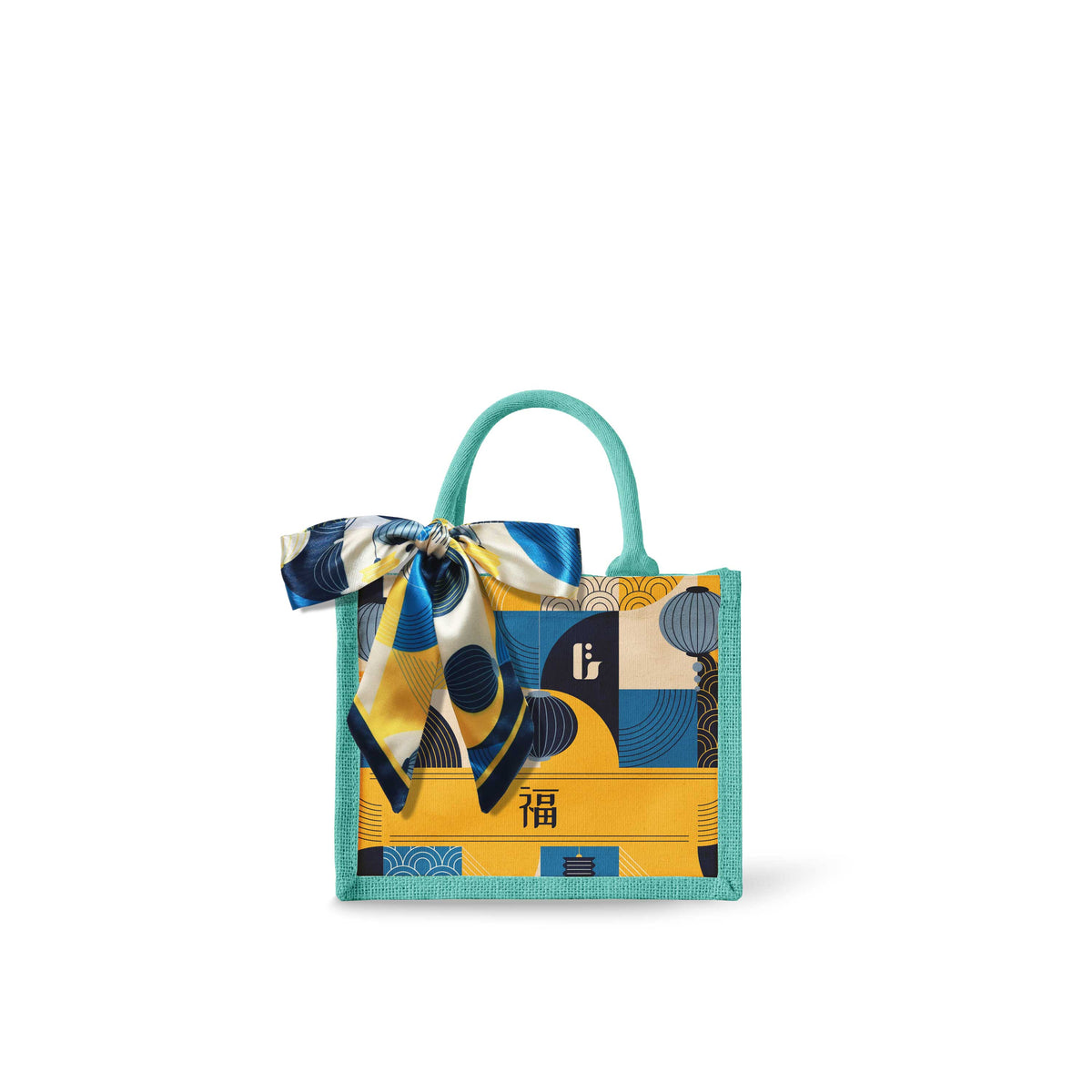 Lunar Blessing (Navy Design) Tote Bag