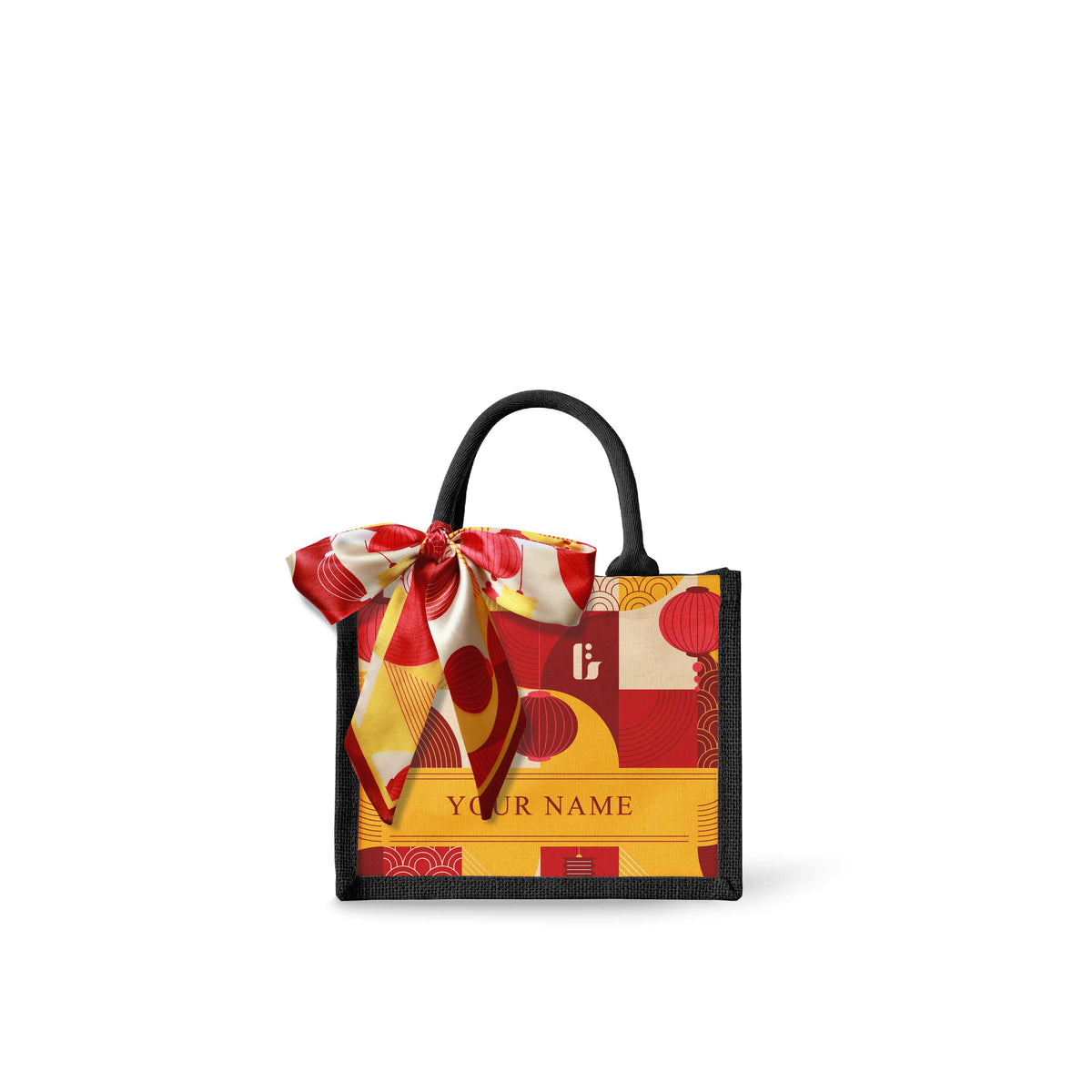 Lunar Blessing (Red Design) Tote Bag