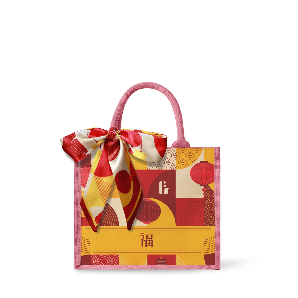 Lunar Blessing (Red Design) Tote Bag