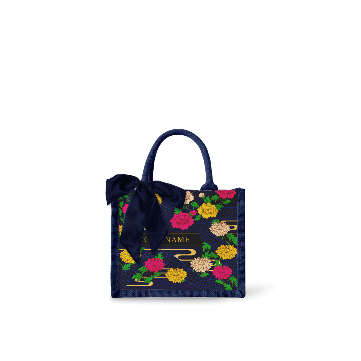 Floral Snake - Tote Bag