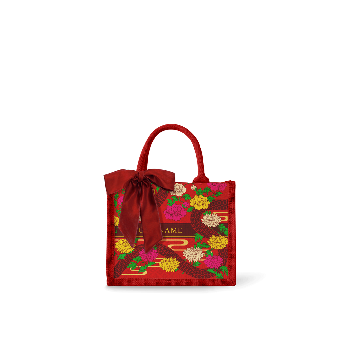Floral Snake - Tote Bag