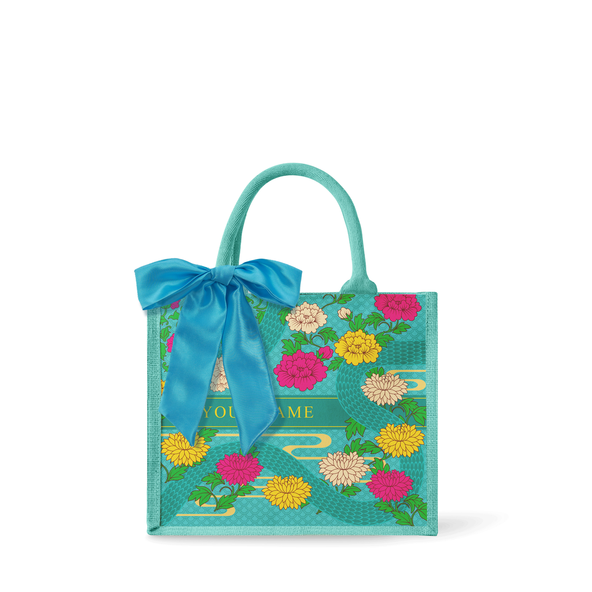Floral Snake - Tote Bag