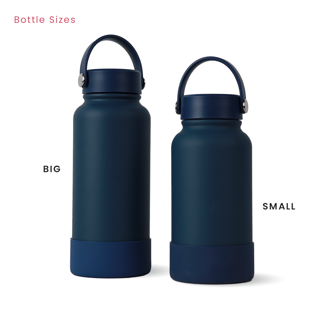 Pink Omi Thermos Bottle - Vertical Font
