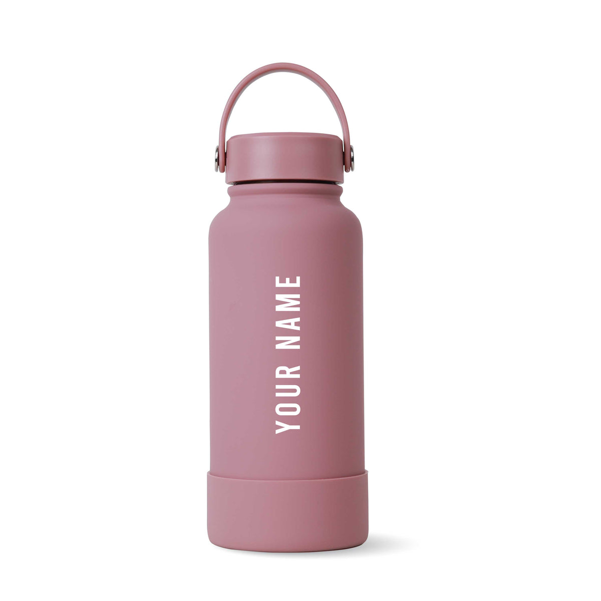 Dusty Pink Omi Thermos Bottle - Vertical Font