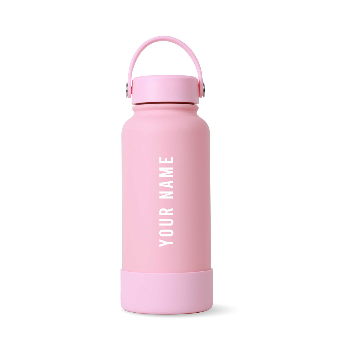 Pink Omi Thermos Bottle - Vertical Font