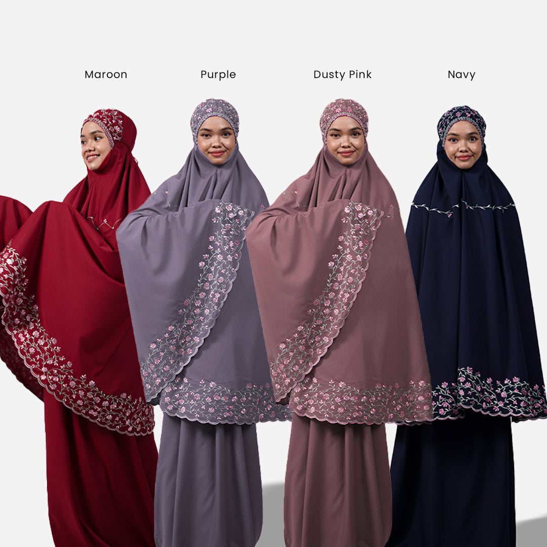 Dang Anum Series - Ancient Dusty Pink Telekung