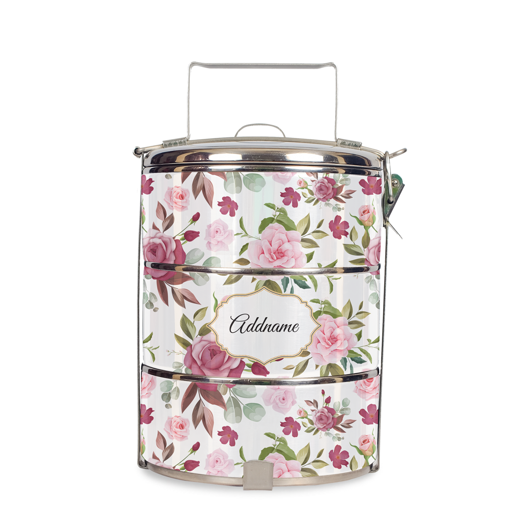 Laura Series - Ruby  - Three-Tier Tiffin Carrier