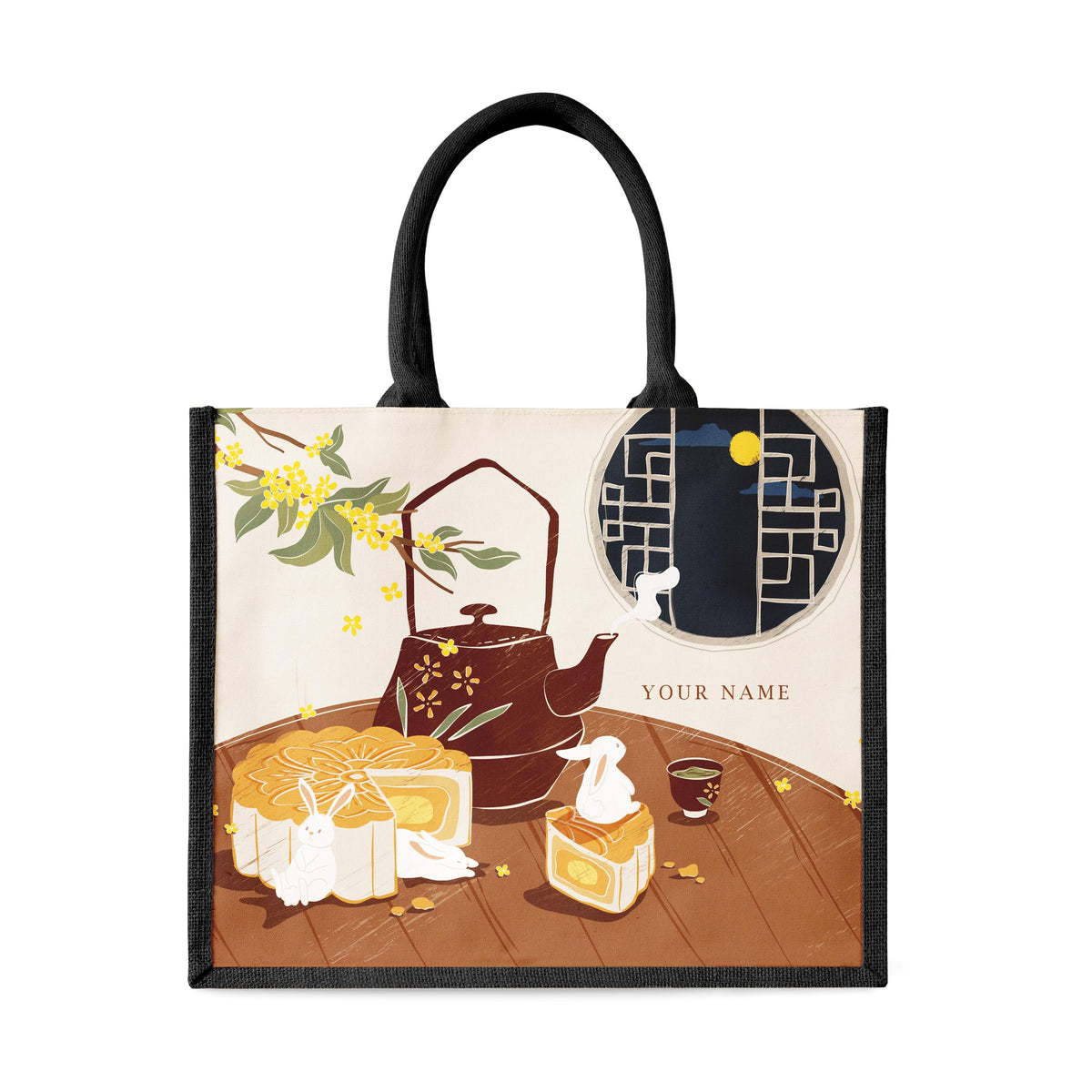 Mooncake And Teapot - Tote Bag
