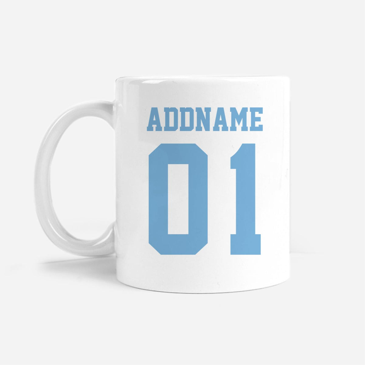 Manchester City Football Fan Mug Personalizable with Name and Number