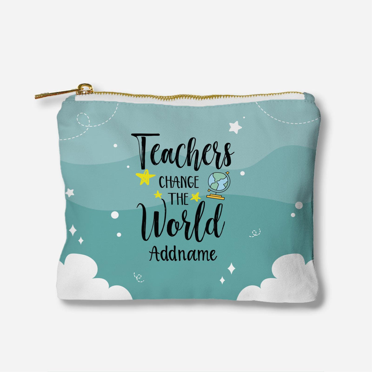 Teachers Change The World Full Print Zipper Pouch
