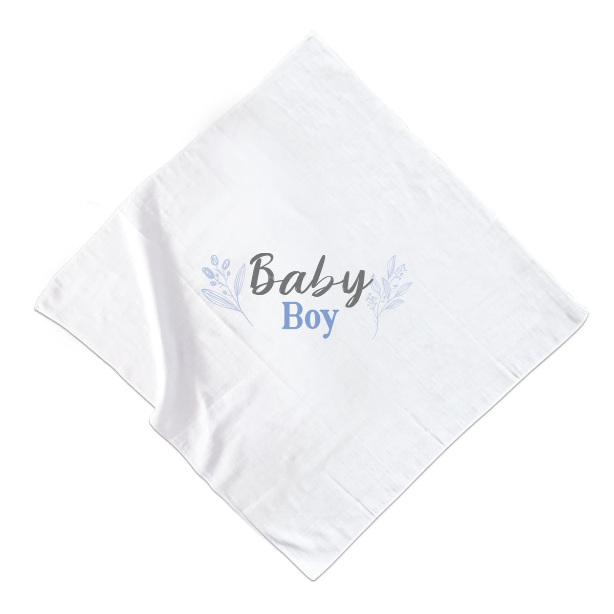 Non-Personalised Baby Boy Muslin