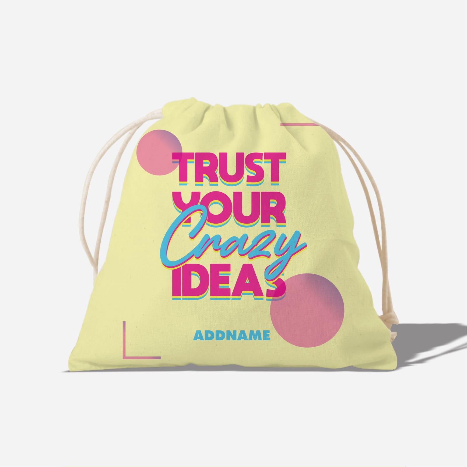 Be Confident Series Satchel - Trust Your Crazy Idea - Yellow