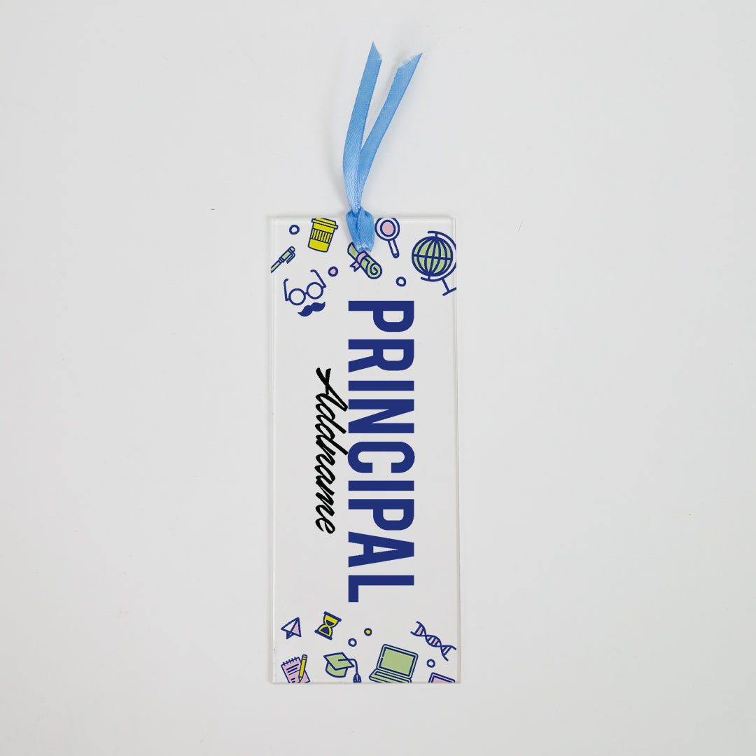 Teacher Title Acrylic Bookmark - Principal