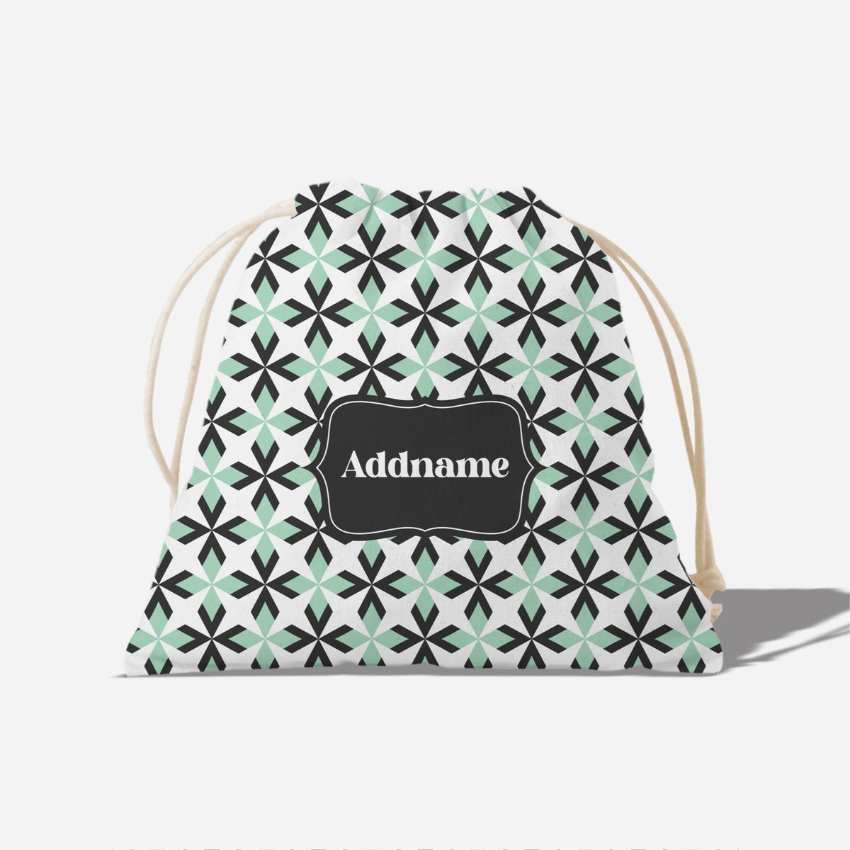 Ixora Series Full Print Satchel - Black