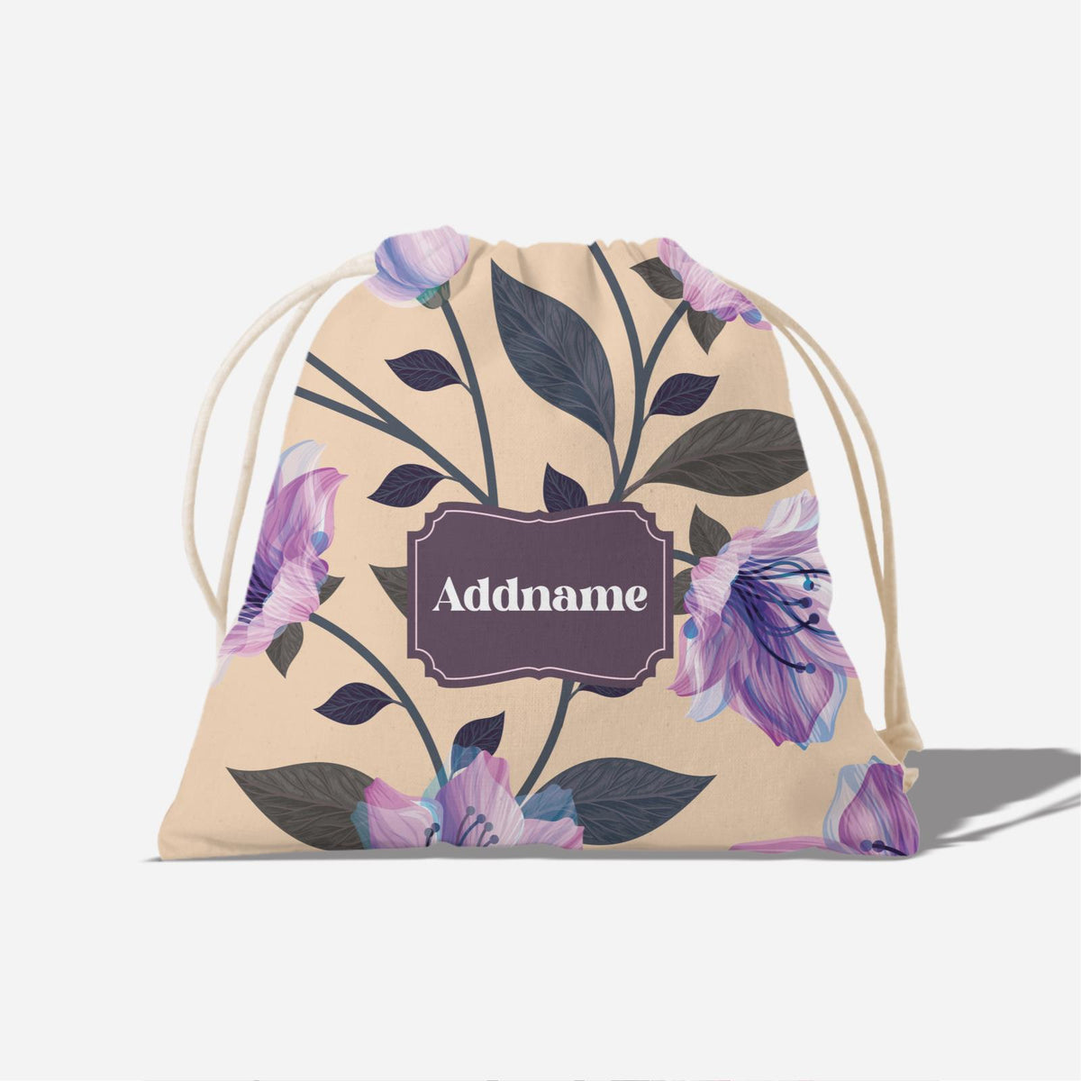 Classic Kesuma Full Print Satchel - Mystic Purple