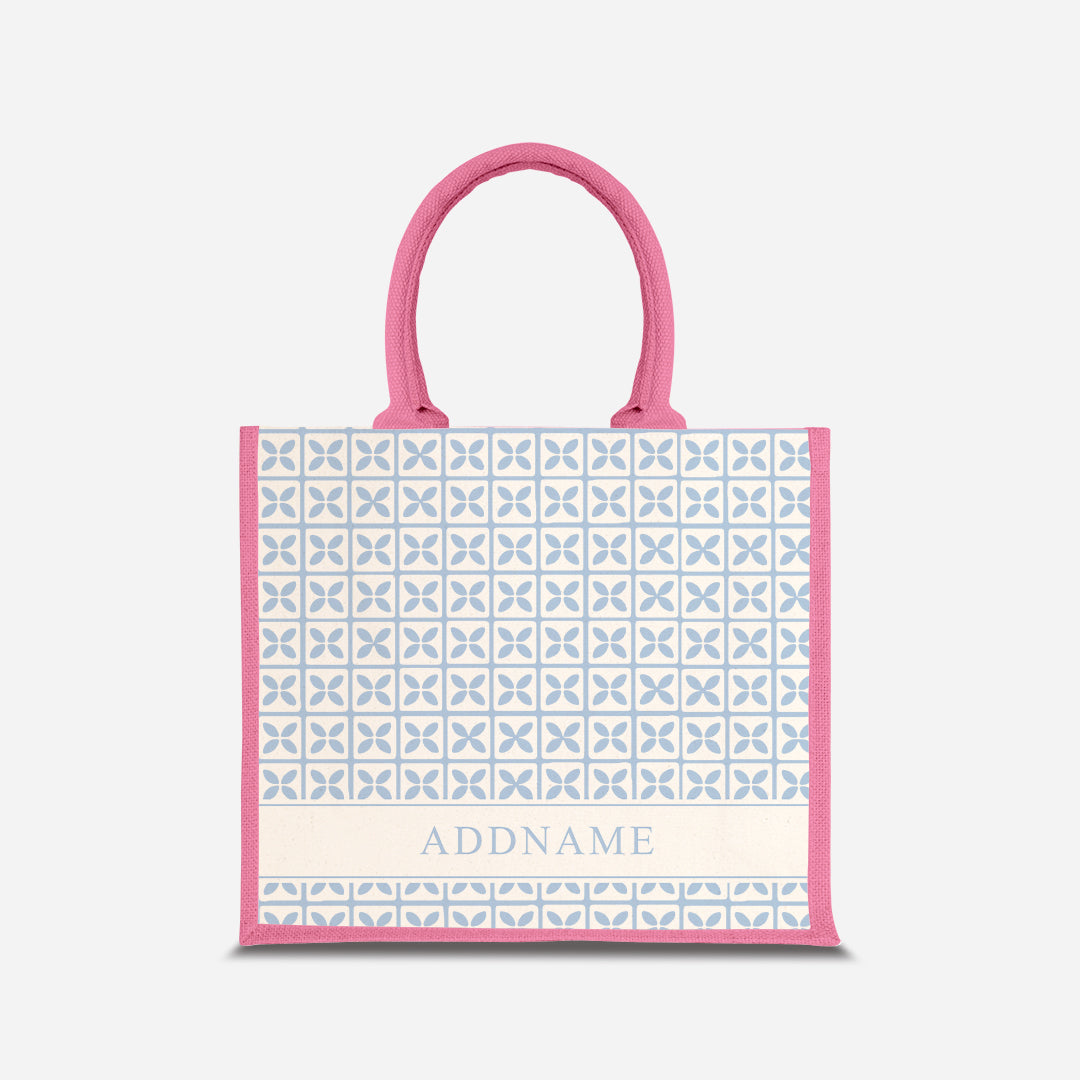 Kedah Rumaysa Jute Bag - Light Blue