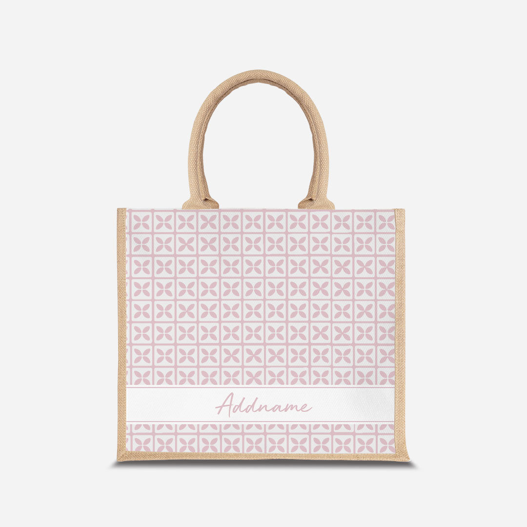 Kedah Rumaysa Jute Bag - Light Pink
