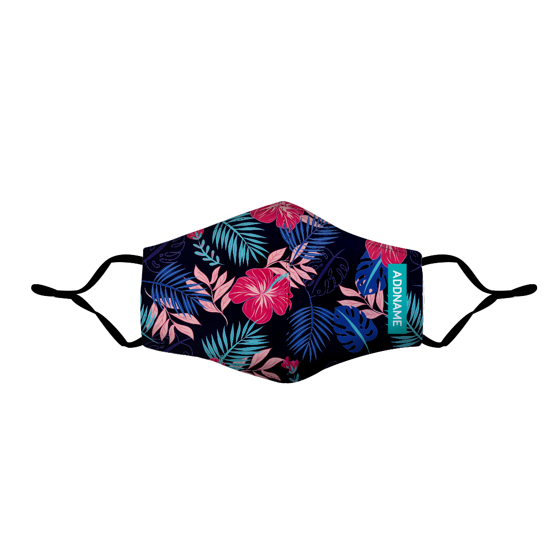 Tropical Hibisucs Fitted Fabric