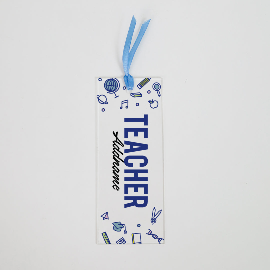 Teacher Title Acrylic Bookmark - Teacher