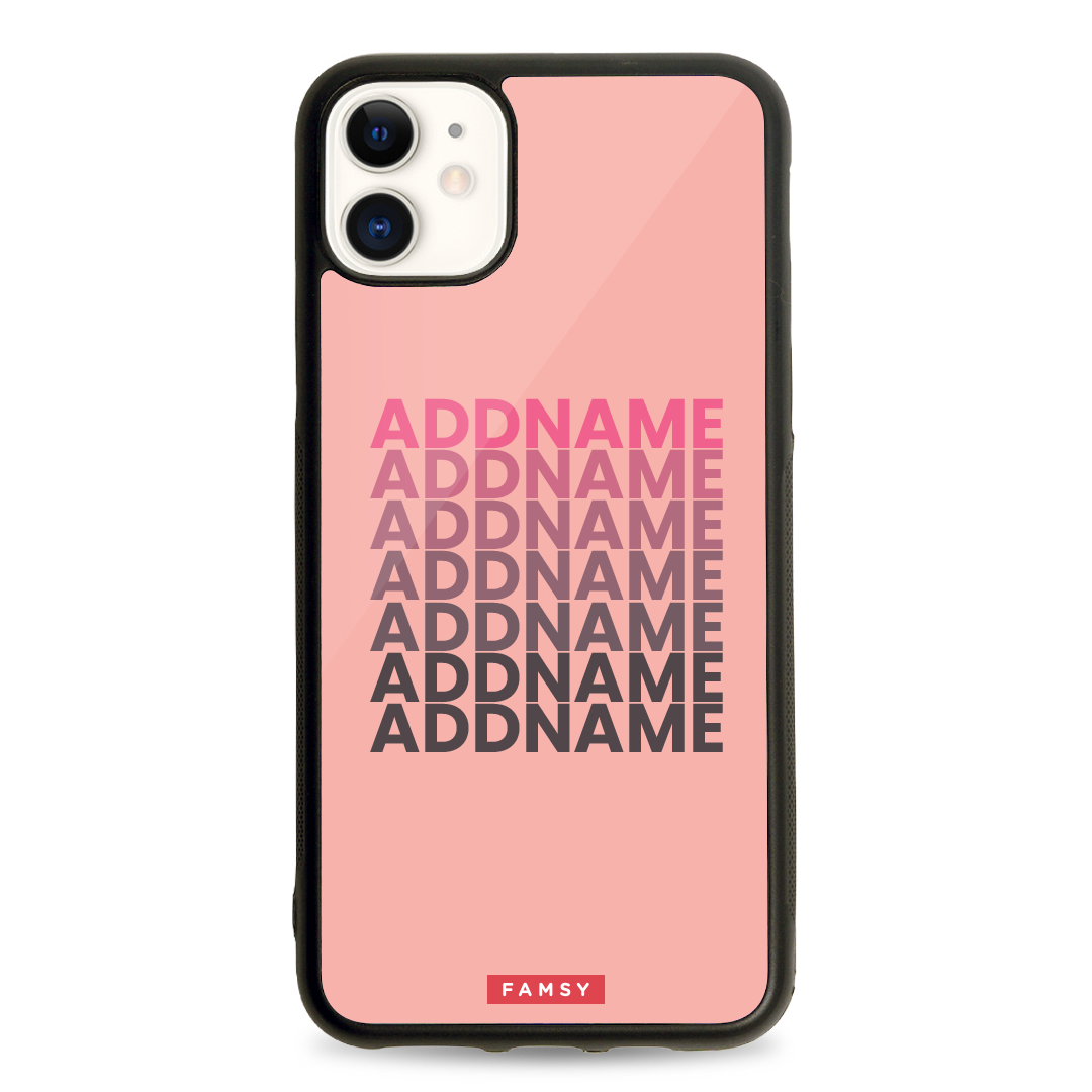 Your Name Series - Peach Cocktail iPhone Case