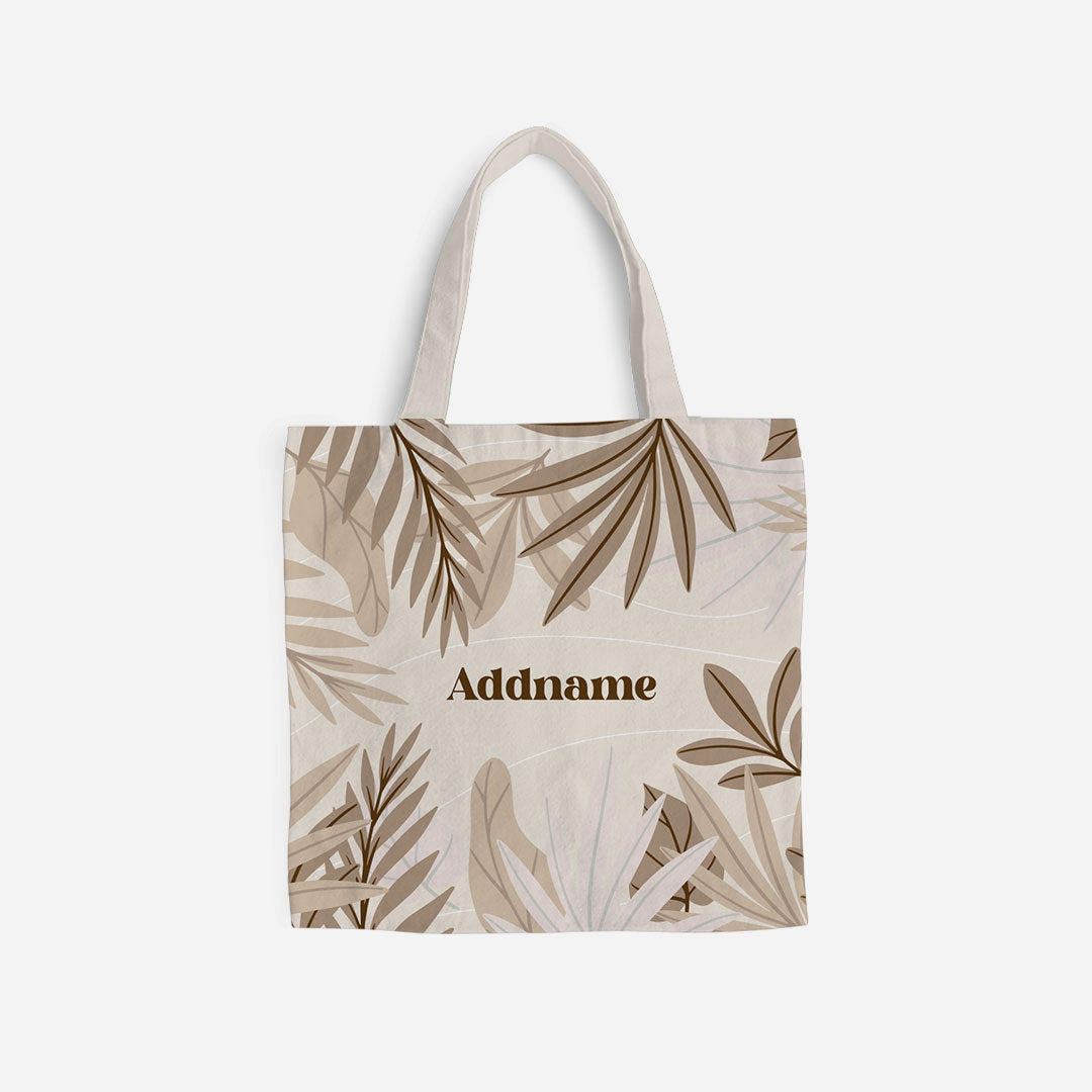 Suasana Series Full Print Canvas Bag - Ash Brown