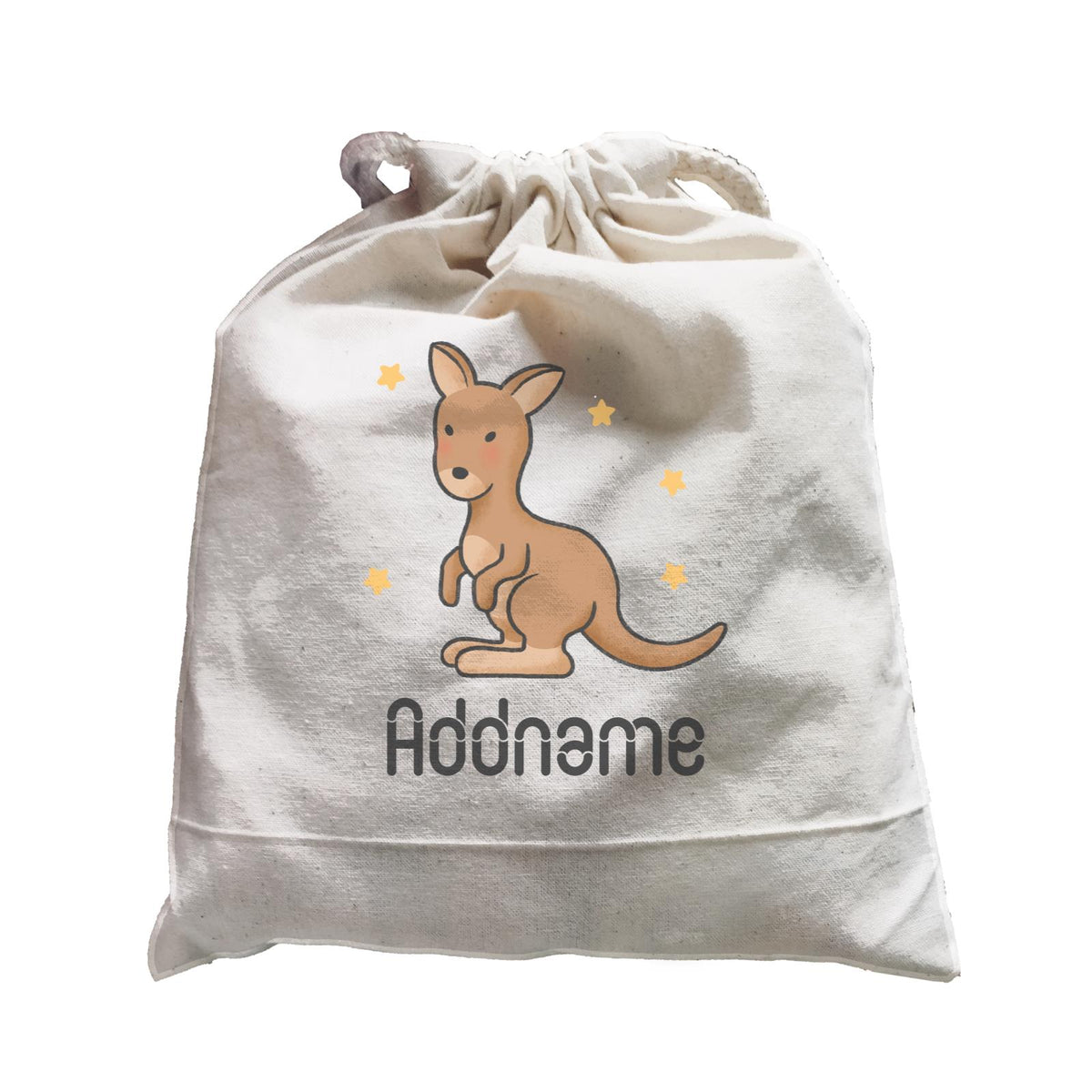 Cute Hand Drawn Style Kangaroo Addname Satchel