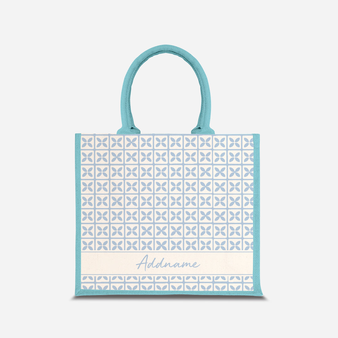 Kedah Rumaysa Jute Bag - Light Blue