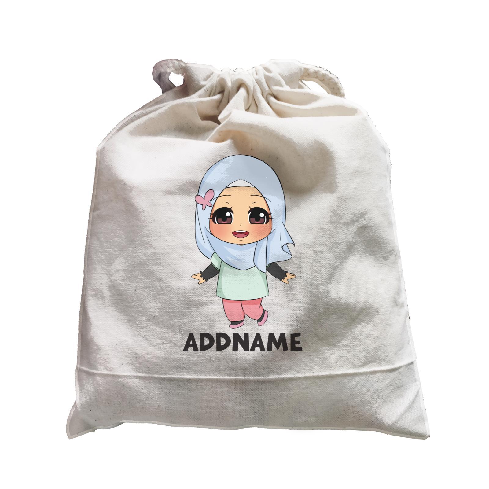 Children's Day Gift Series Little Malay Girl Addname  Satchel