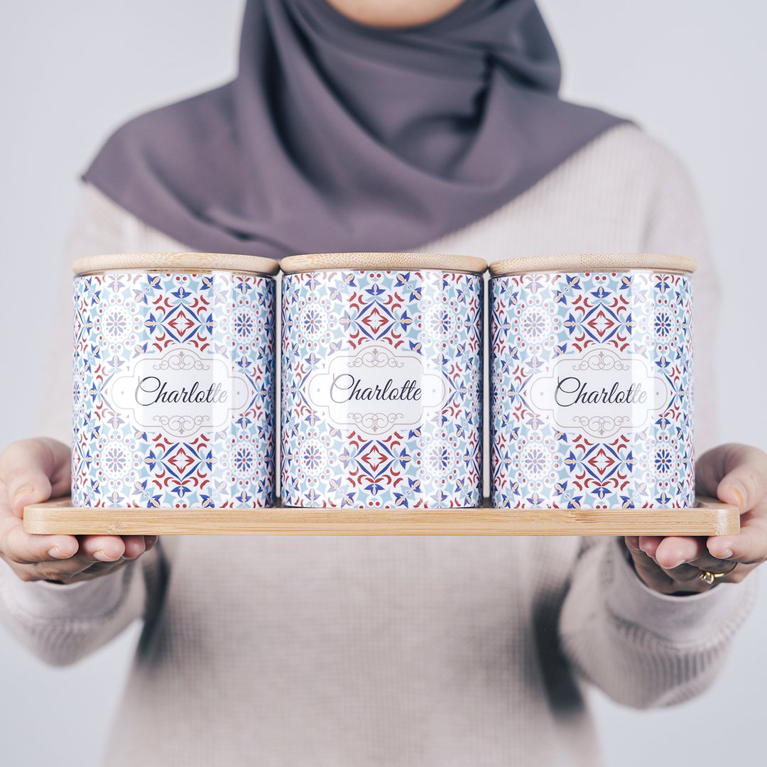 Arabesque Rosette Canister