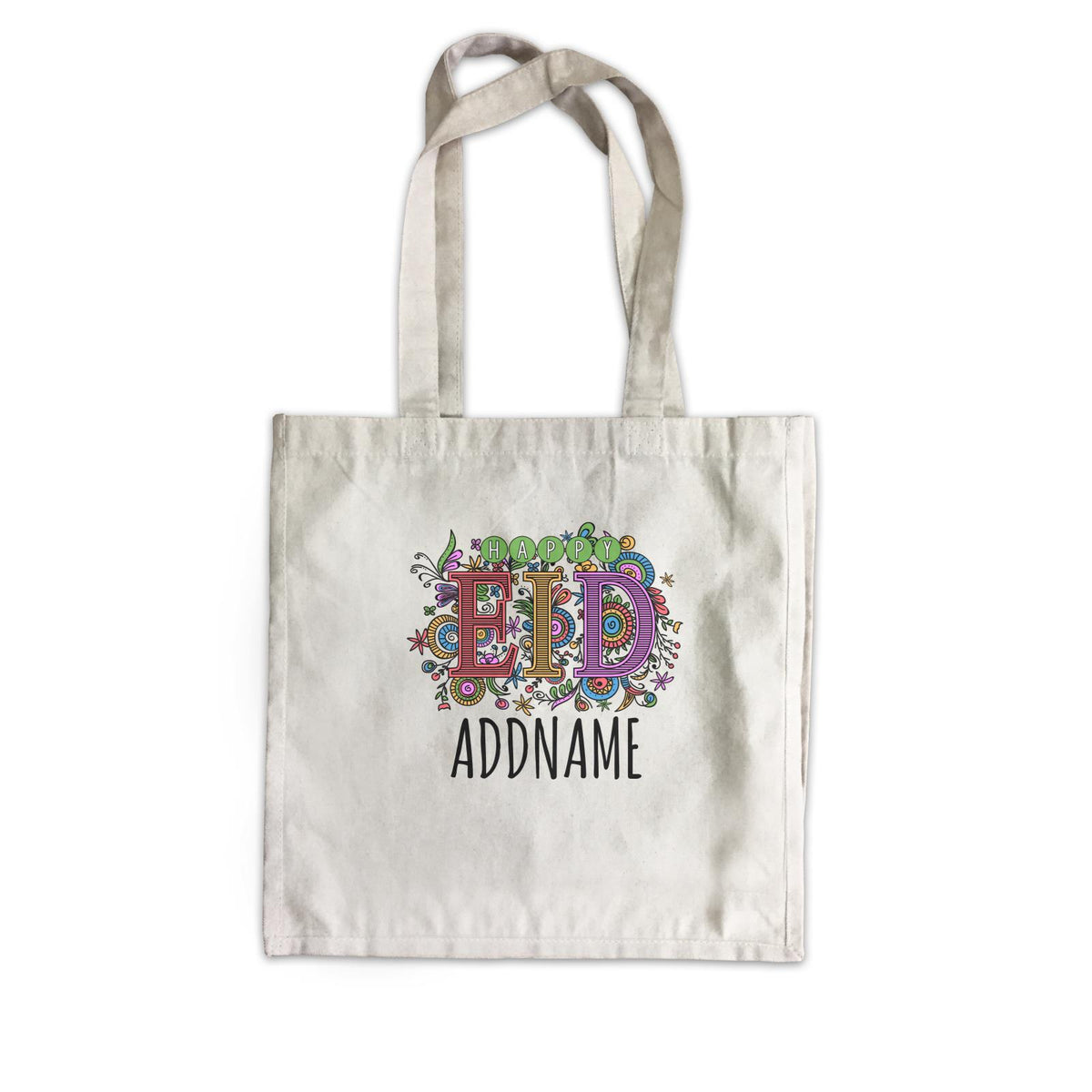 Happy EID Canvas Bag Raya Personalizable Designs