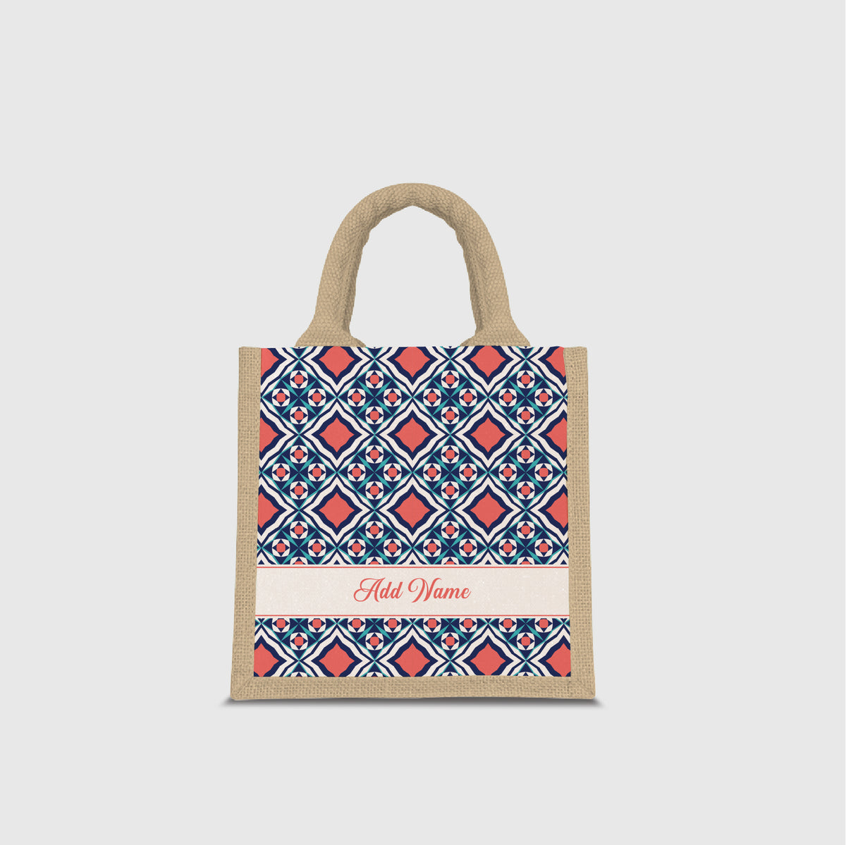 Moroccan Series Half Lining Lunch Bag - Chihab Natural